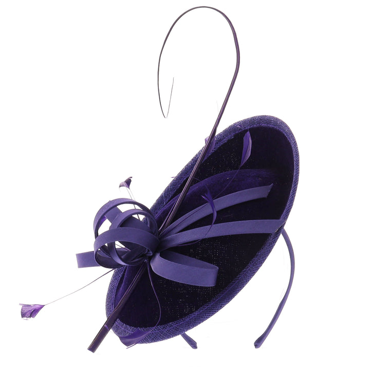 Indigo Velvet Fascinator (5008)