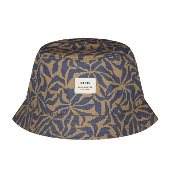 Barts Lowan Print Bucket Hat in Denim