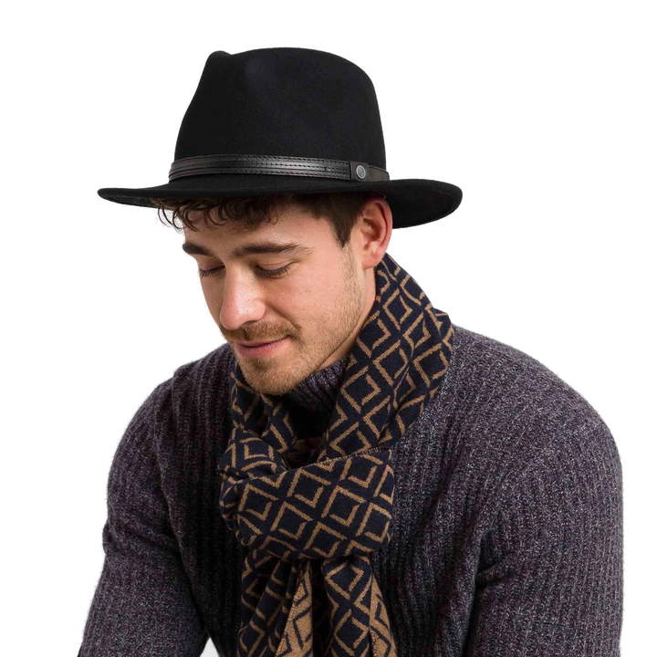 Bugatti Wool Fedora Black