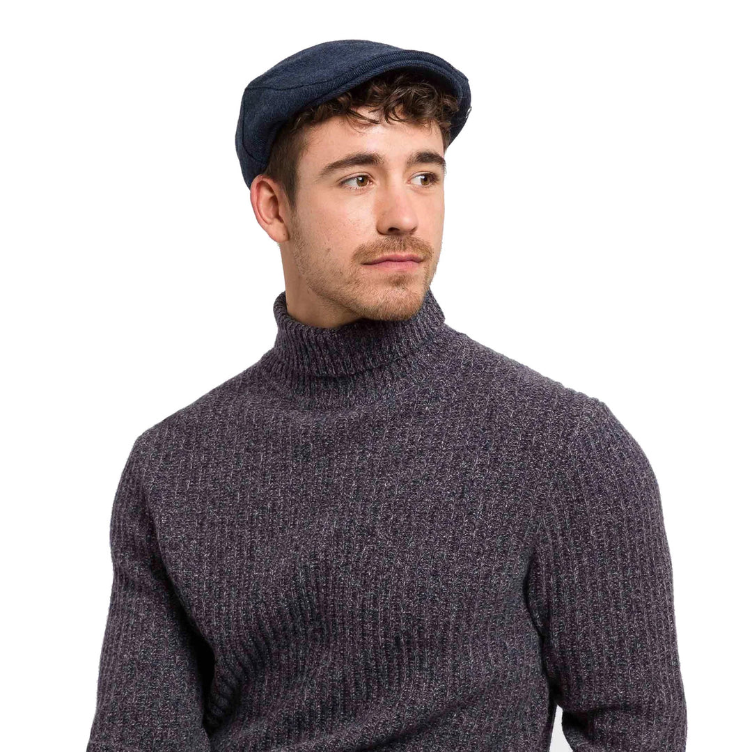 Bugatti Wool Flat Cap Charcoal