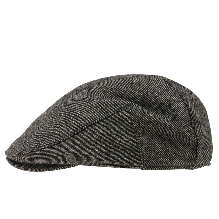 Bugatti Wool Flat Cap Charcoal