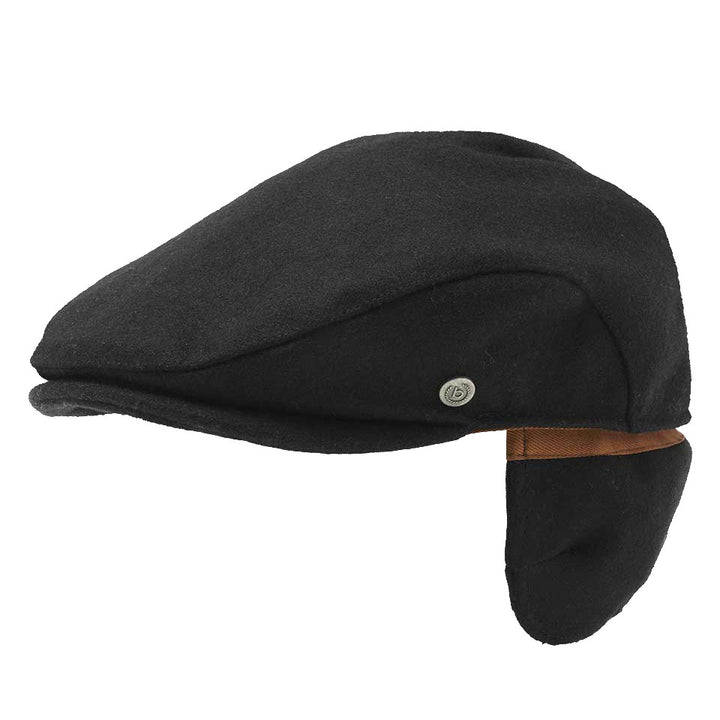 Bugatti Wool Earflap Cap Black