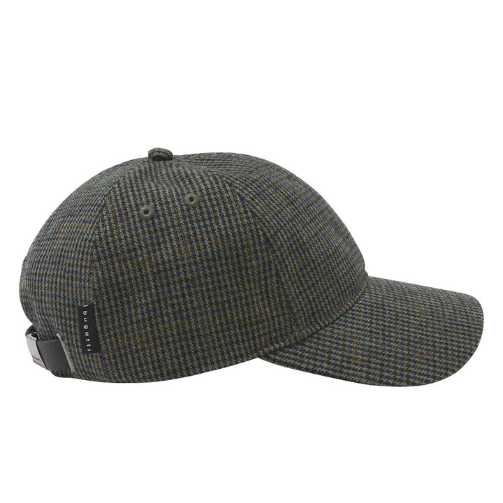 Bugatti Glen Check Baseball Cap Olive