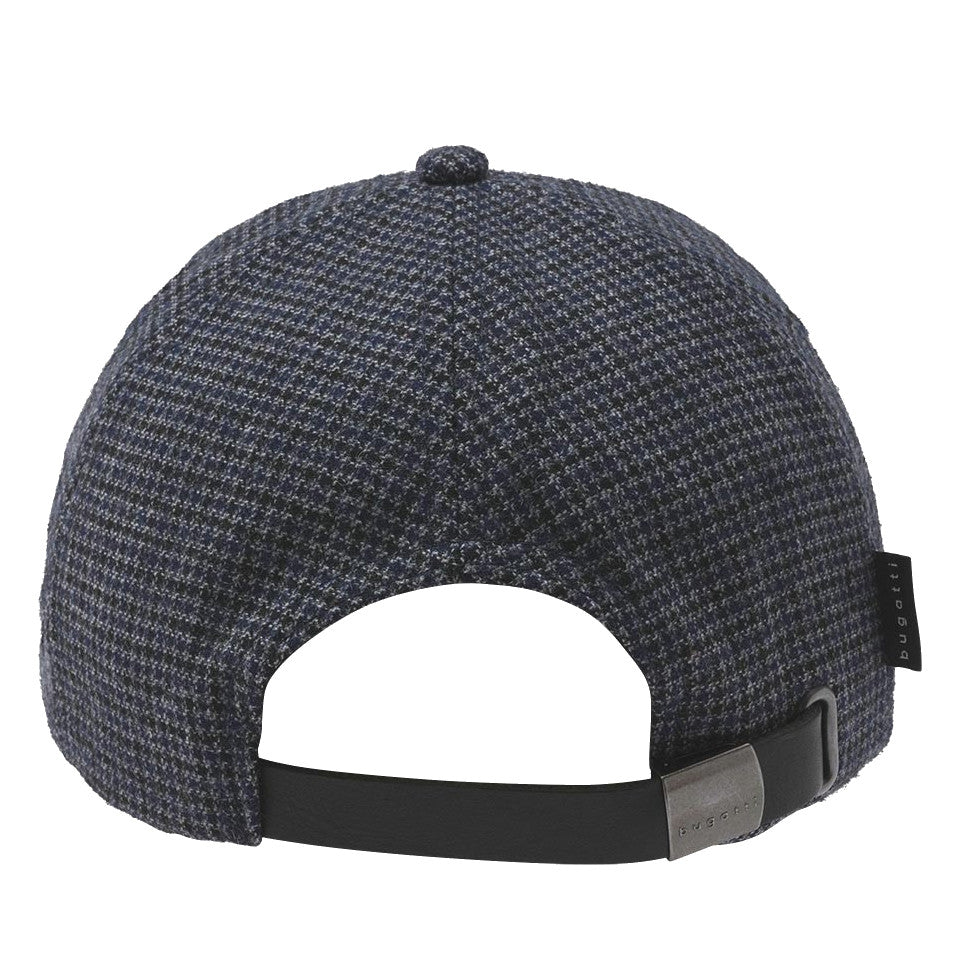 Bugatti Glen Check Baseball Cap Navy