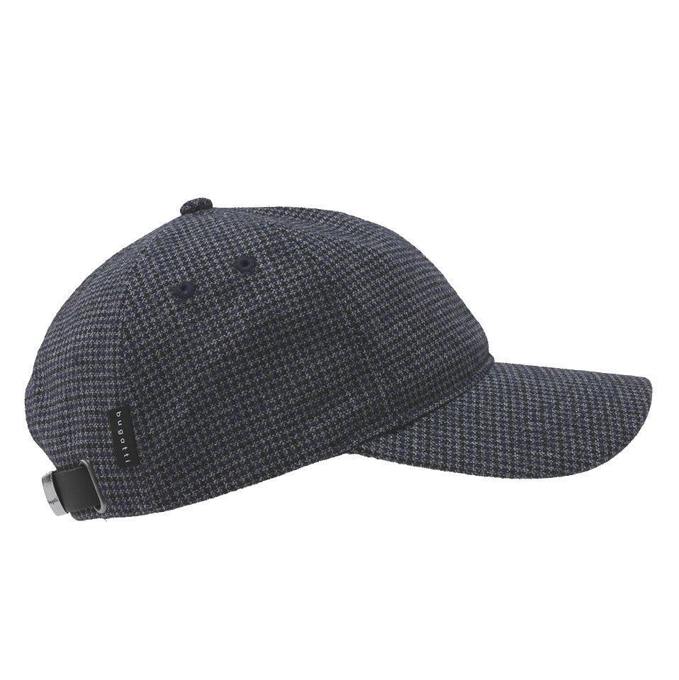 Bugatti Glen Check Baseball Cap Navy