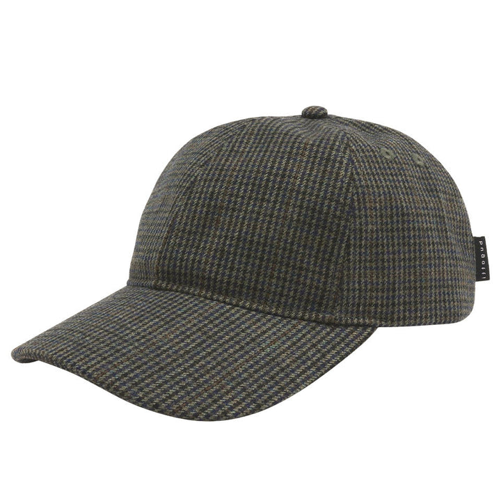 Bugatti Glen Check Baseball Cap Olive