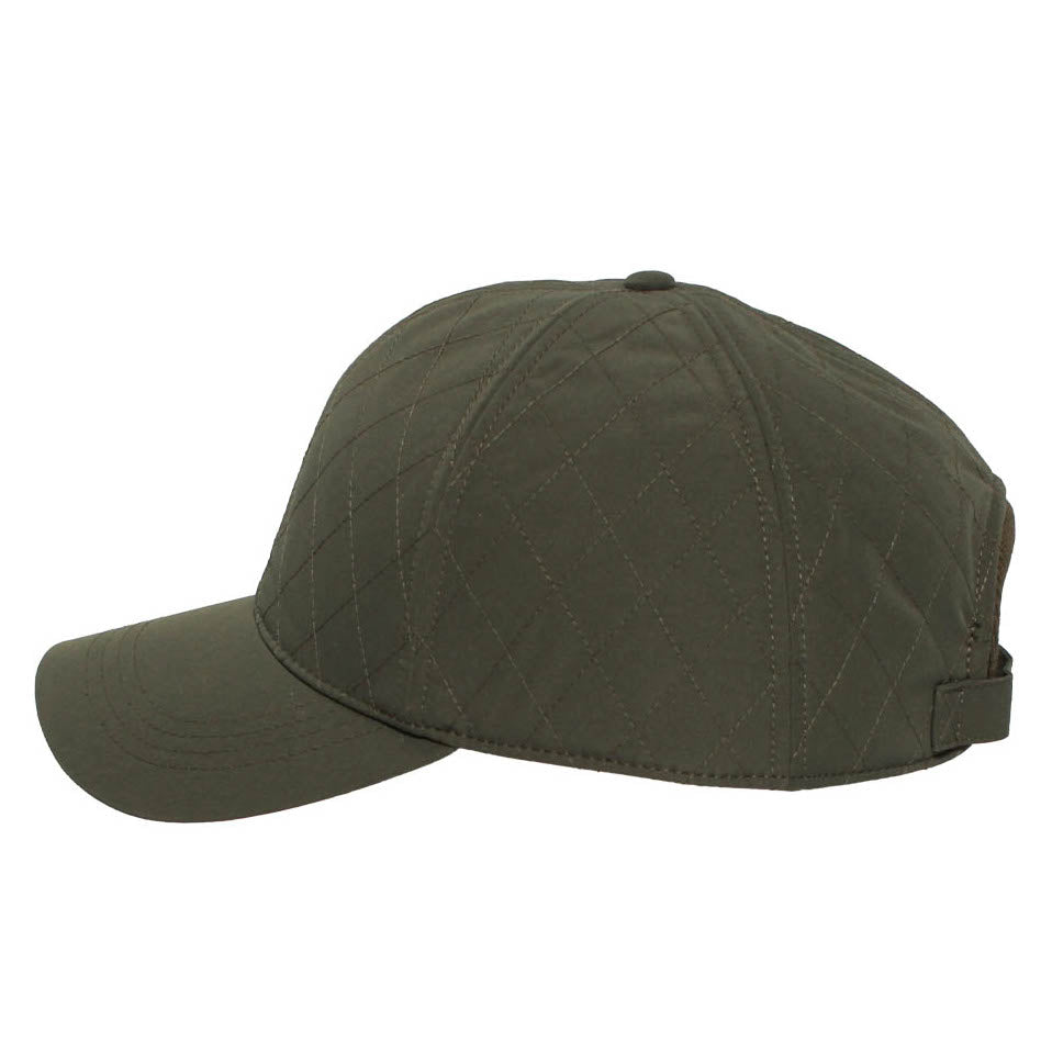 Bugatti Quilted Baseball Cap Olive