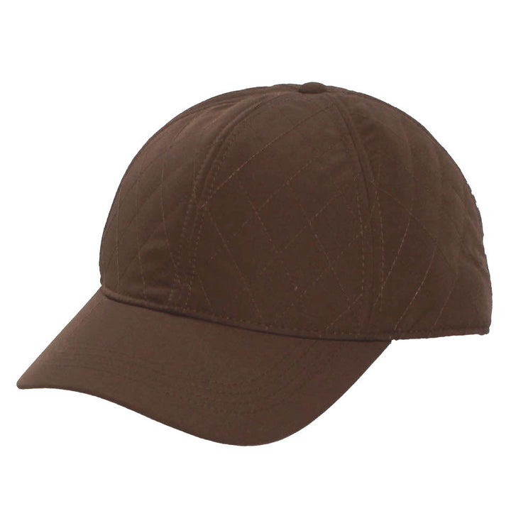 Bugatti Quilted Baseball Cap Brown
