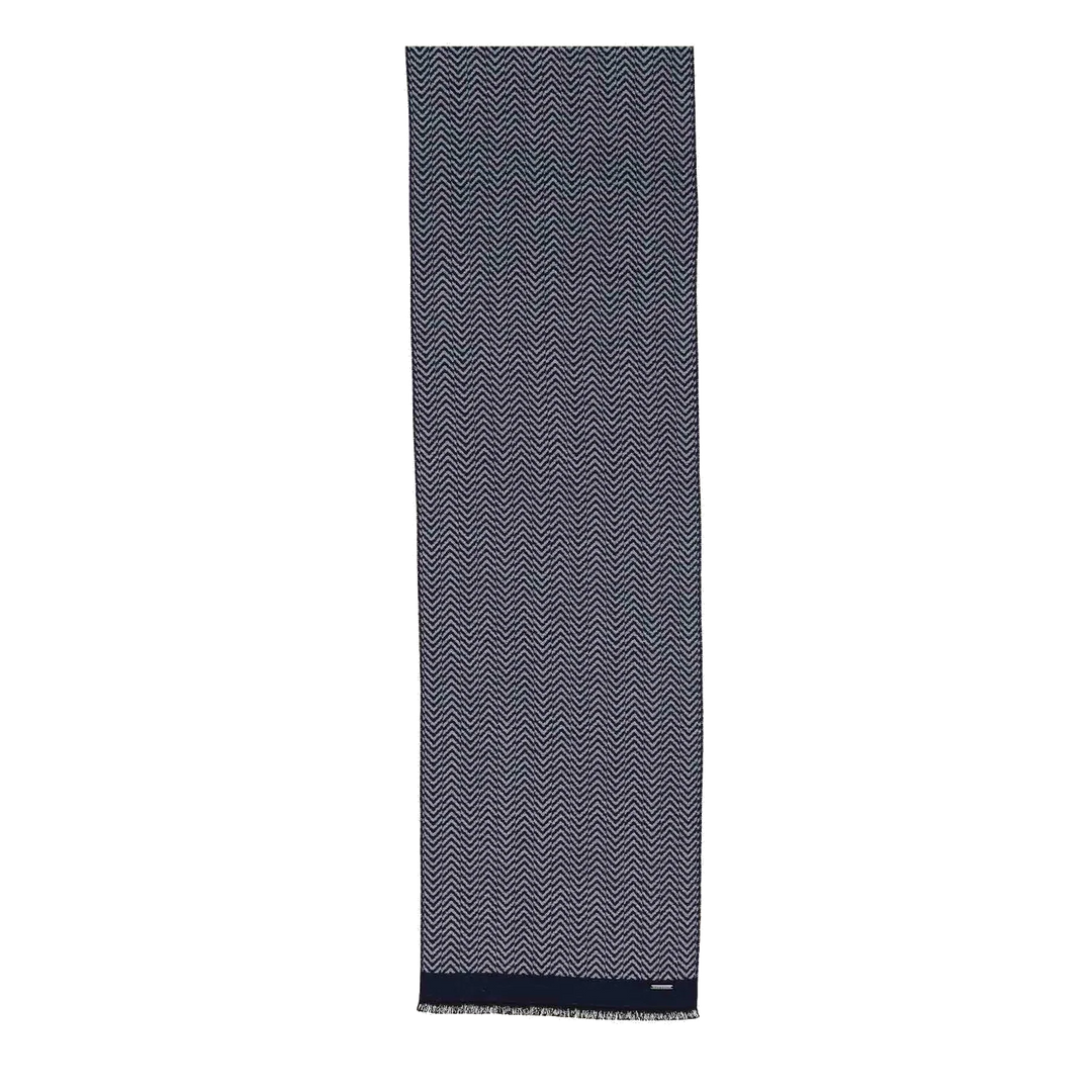 Bugatti Geometric Scarf Navy