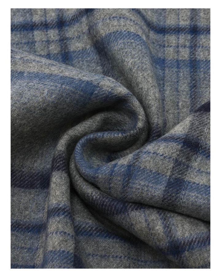 Bugatti Check Scarf Blue