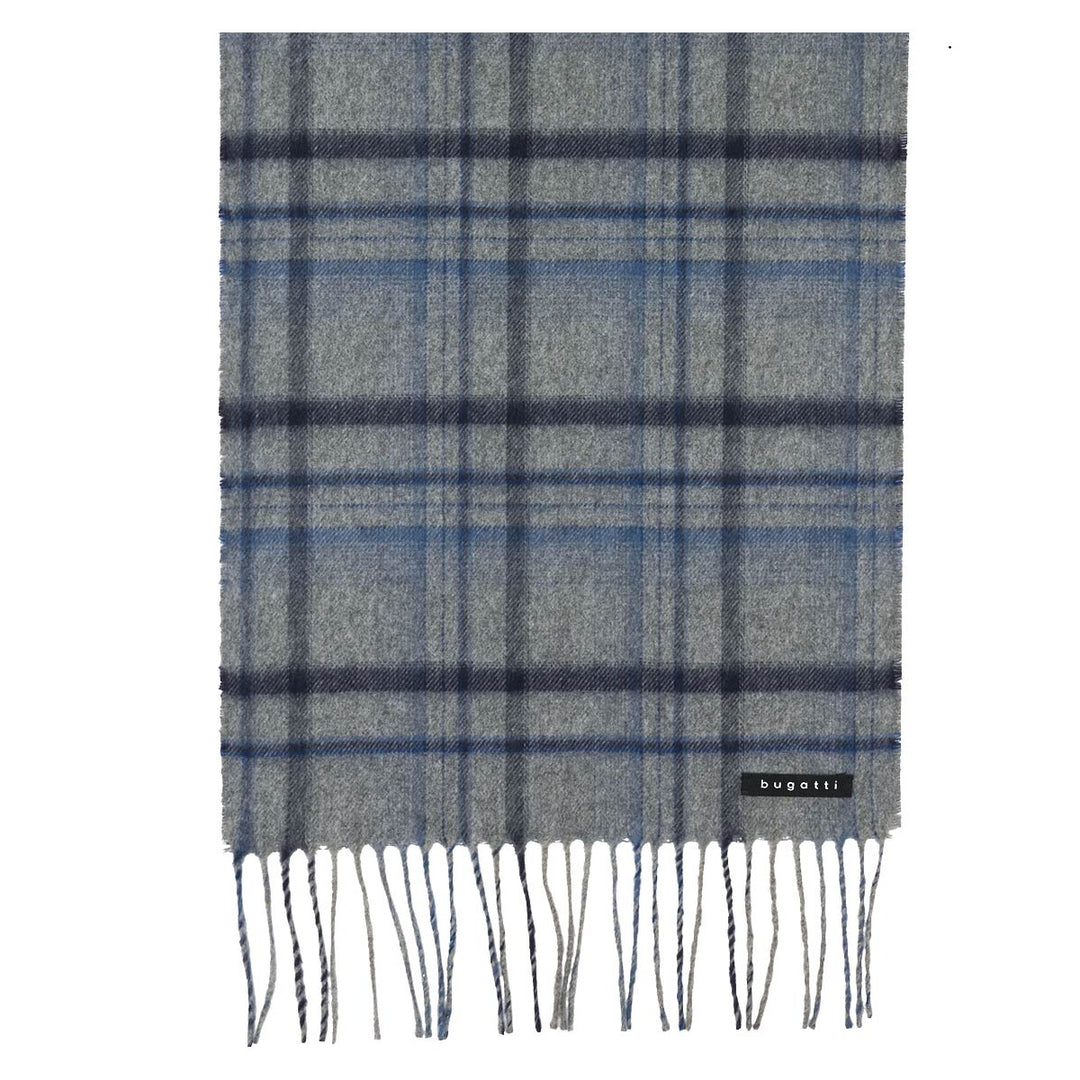 Bugatti Check Scarf Blue