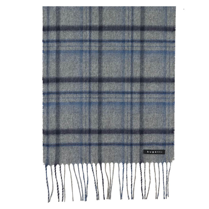 Bugatti Check Scarf Blue