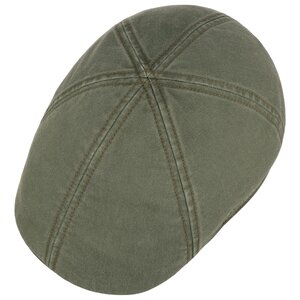 Stetson Texas Sun Protection Flat Cap in Faded Olive