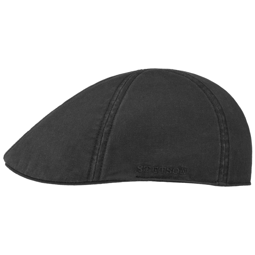Stetson Texas Sun Protection Flat Cap in Black