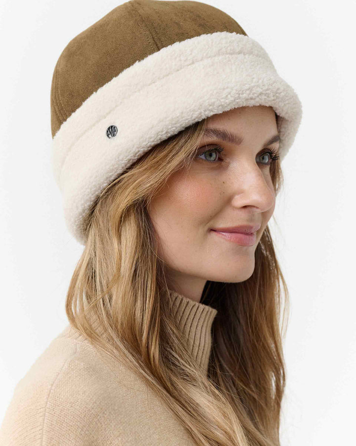 Loevenich Faux Suede Cossack Hat Bronze