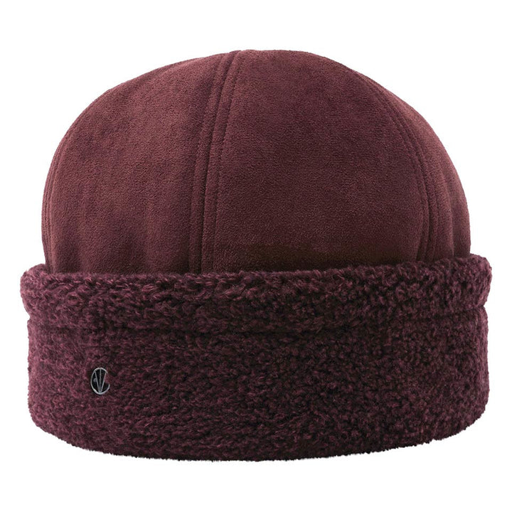 Loevenich Faux Suede Cossack Hat Wine