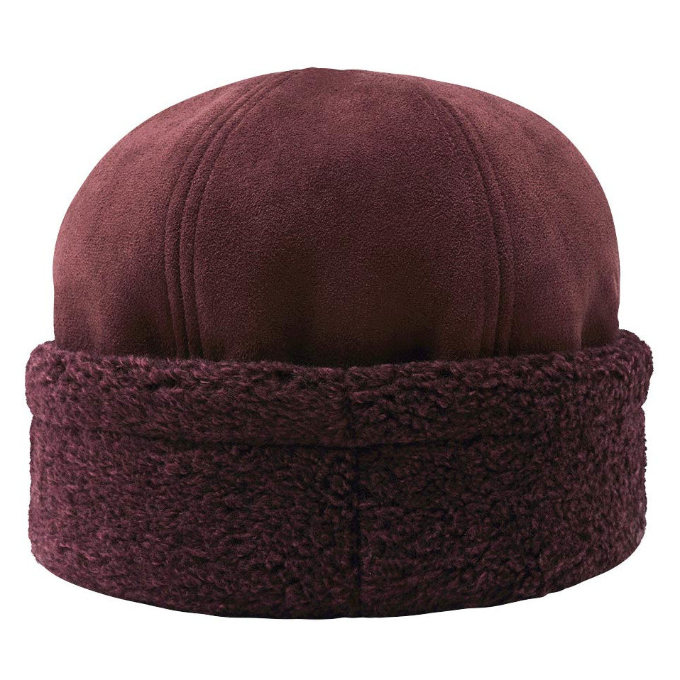 Loevenich Faux Suede Cossack Hat Wine