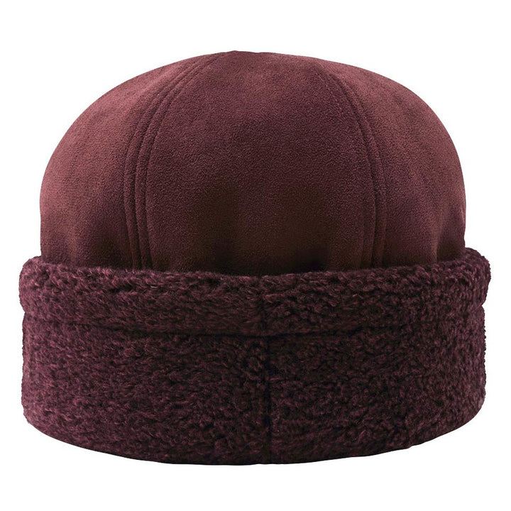 Loevenich Faux Suede Cossack Hat Wine