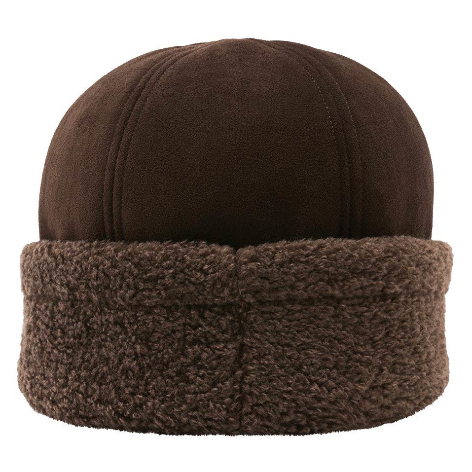 Loevenich Faux Suede Cossack Hat Chocolate