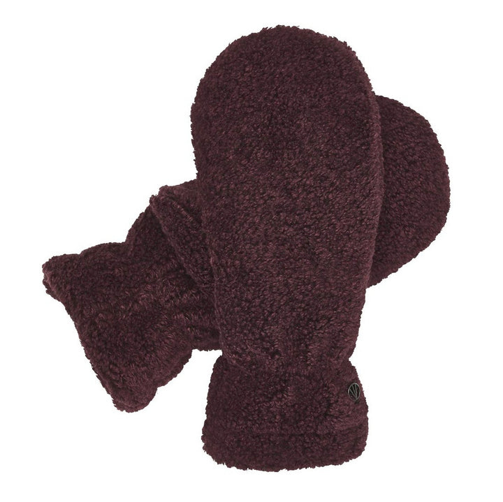 Loevenich Teddy Fleece Mittens Wine