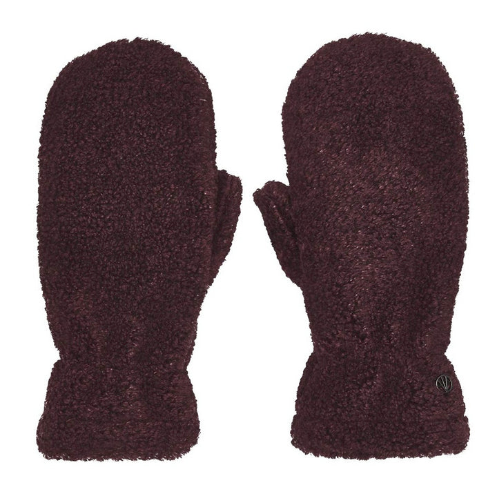 Loevenich Teddy Fleece Mittens Wine