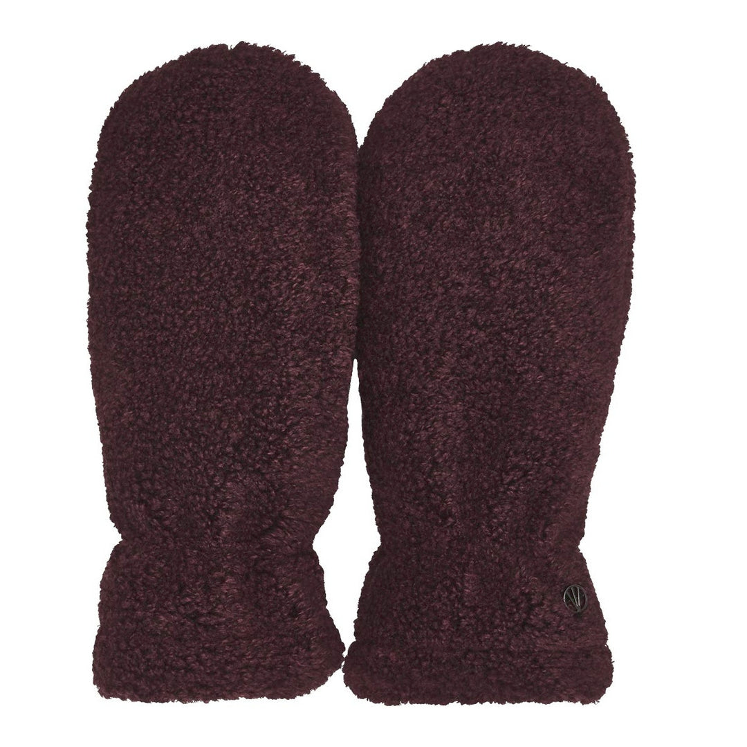 Loevenich Teddy Fleece Mittens Wine