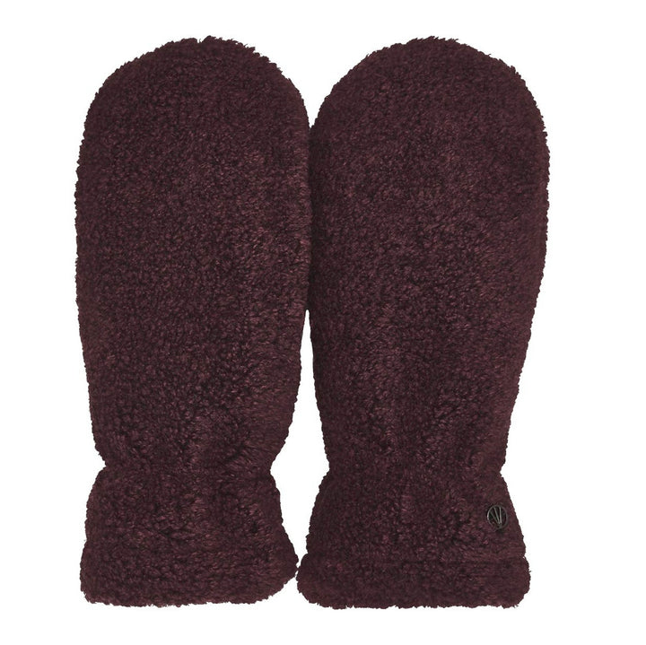 Loevenich Teddy Fleece Mittens Wine