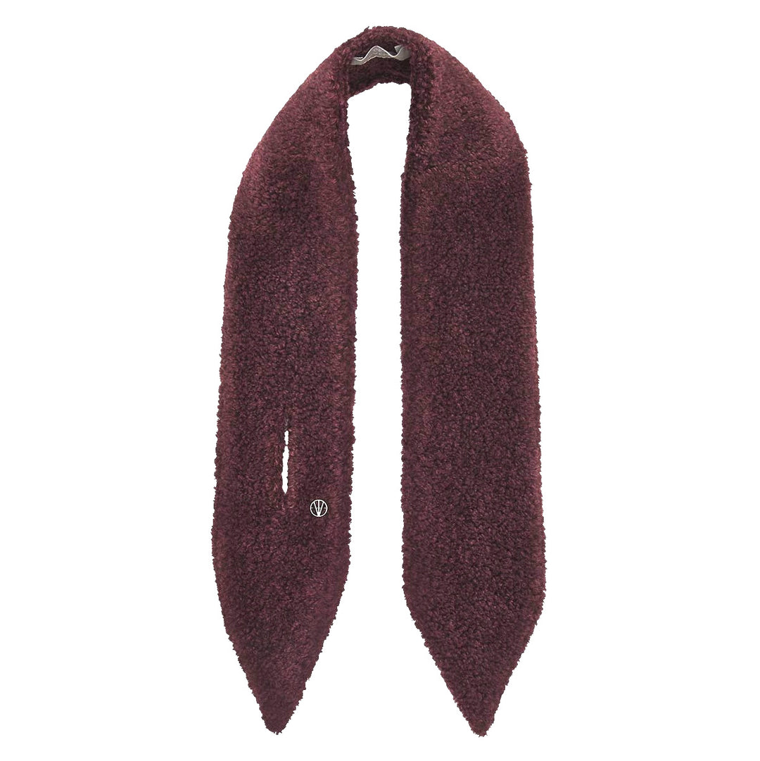 Loevenich Teddy Fleece Scarf - Wine