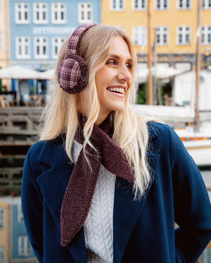 Loevenich Teddy Fleece Scarf - Wine