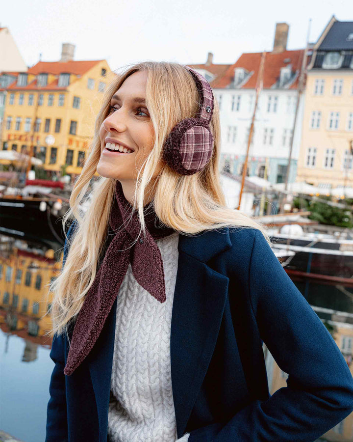 Loevenich Teddy Fleece Scarf - Wine