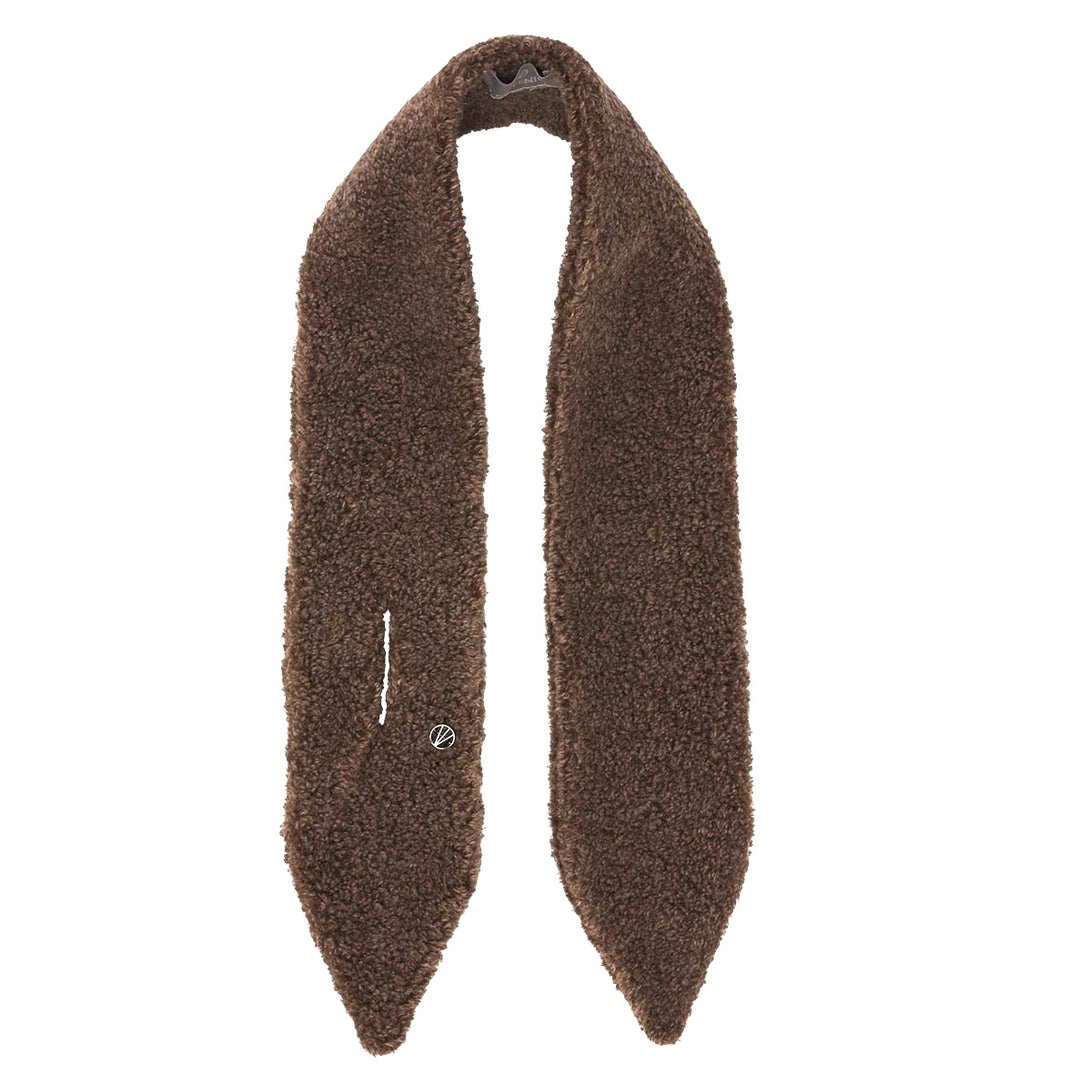 Loevenich Teddy Fleece Scarf - Chocolate