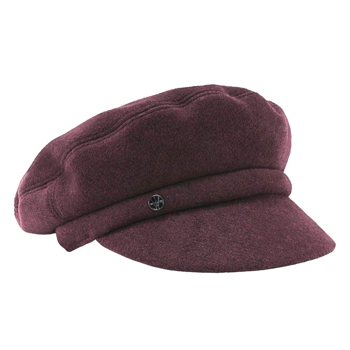 Loevenich Women's Fleece Peaked Cap in Wine