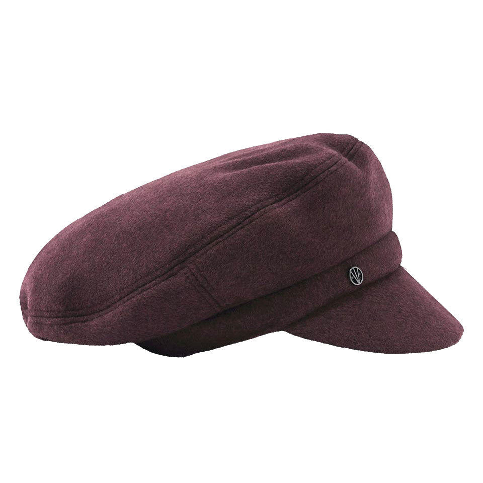 Loevenich Women's Fleece Peaked Cap in Wine