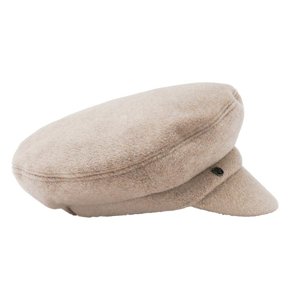 Loevenich Women's Fleece Peaked Cap in Biscuit