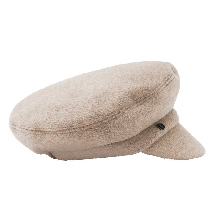 Loevenich Women's Fleece Peaked Cap in Biscuit
