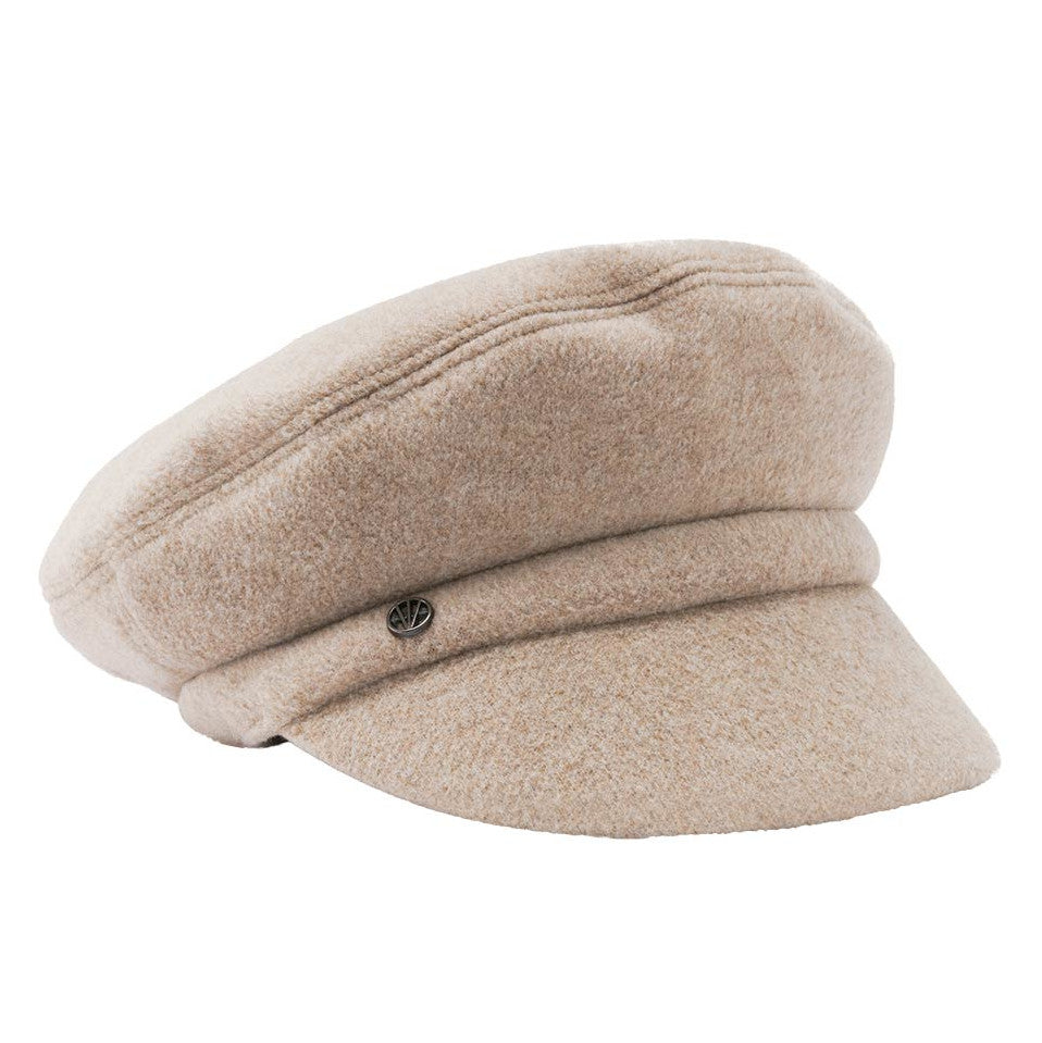 Loevenich Women's Fleece Peaked Cap in Biscuit