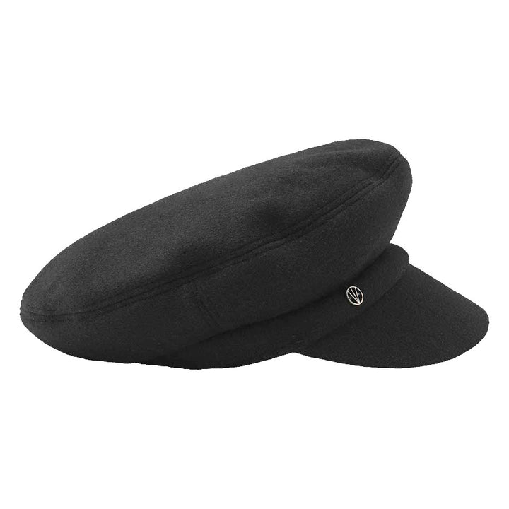 Loevenich Women's Fleece Peaked Cap in Black