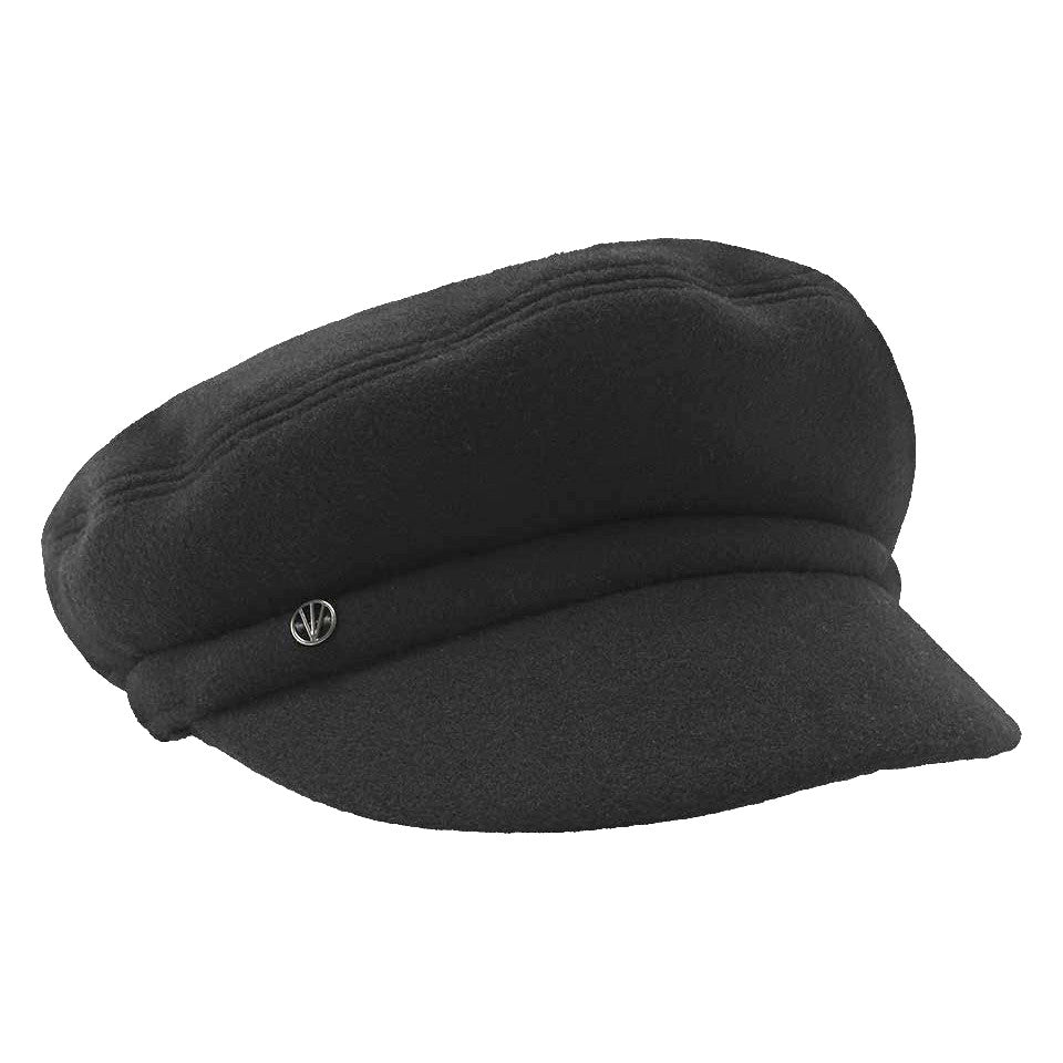 Loevenich Women's Fleece Peaked Cap in Black