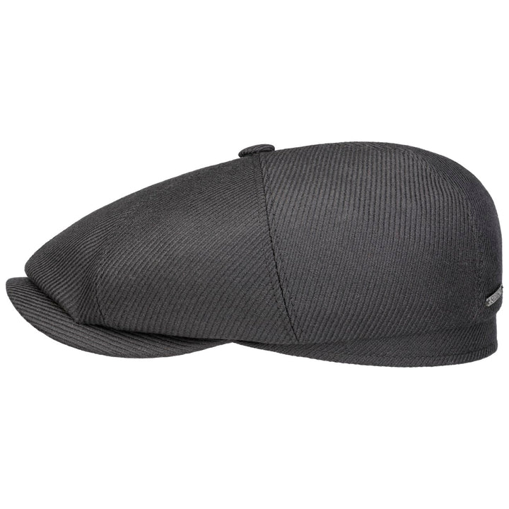 Stetson Wool Twill Hatteras Bakerboy Cap Steel Grey