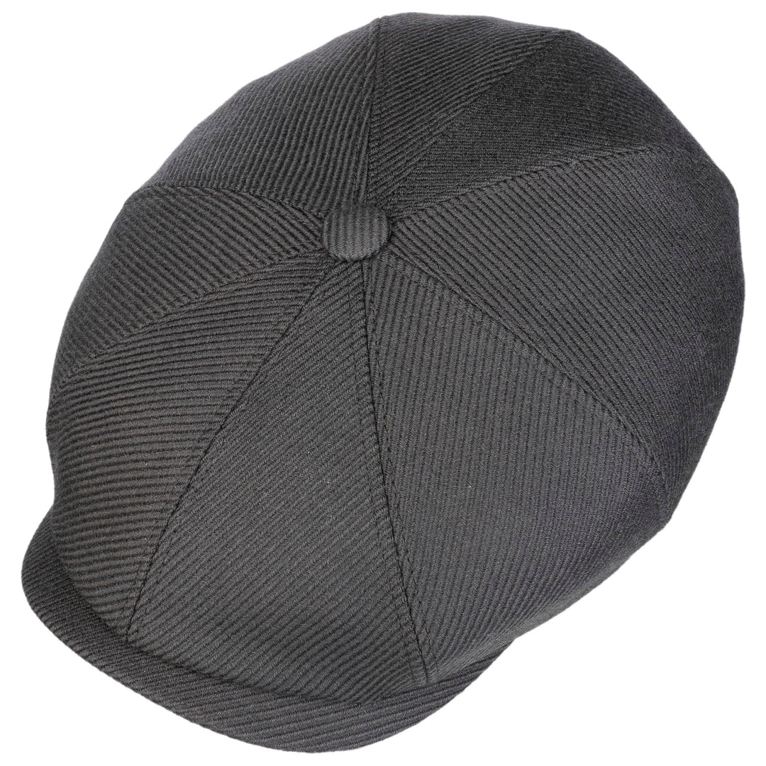 Stetson Wool Twill Hatteras Bakerboy Cap Steel Grey