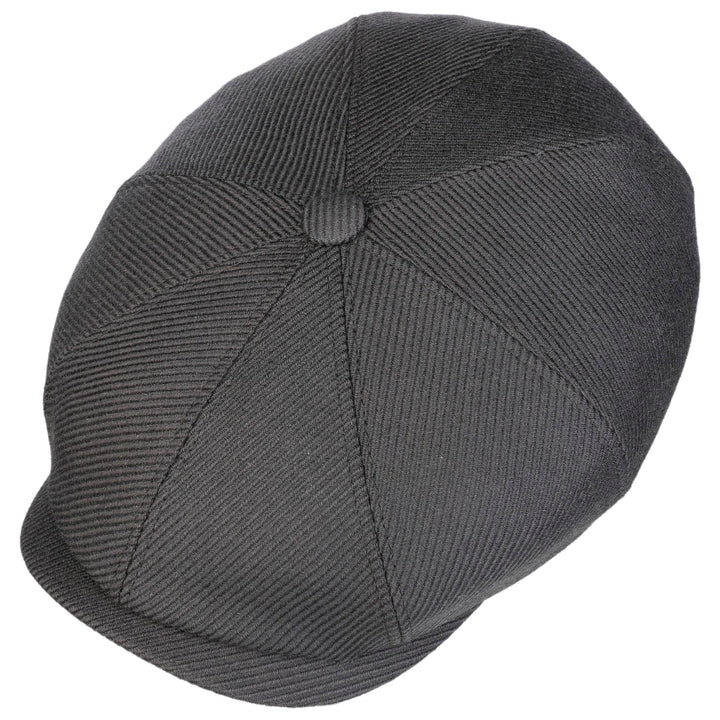 Stetson Wool Twill Hatteras Bakerboy Cap Steel Grey