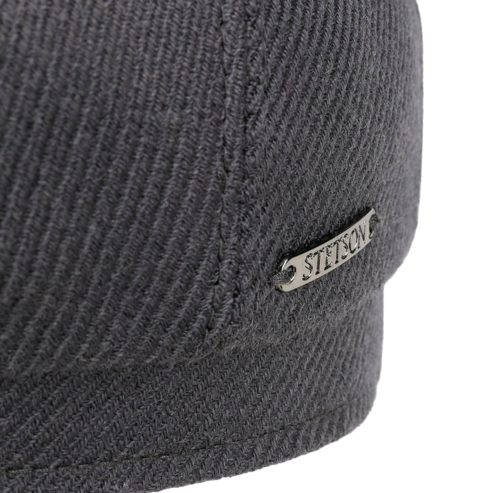 Stetson Wool Twill Hatteras Bakerboy Cap Steel Grey