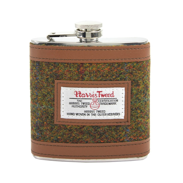 Stornoway Harris Tweed Hip Flask 6oz