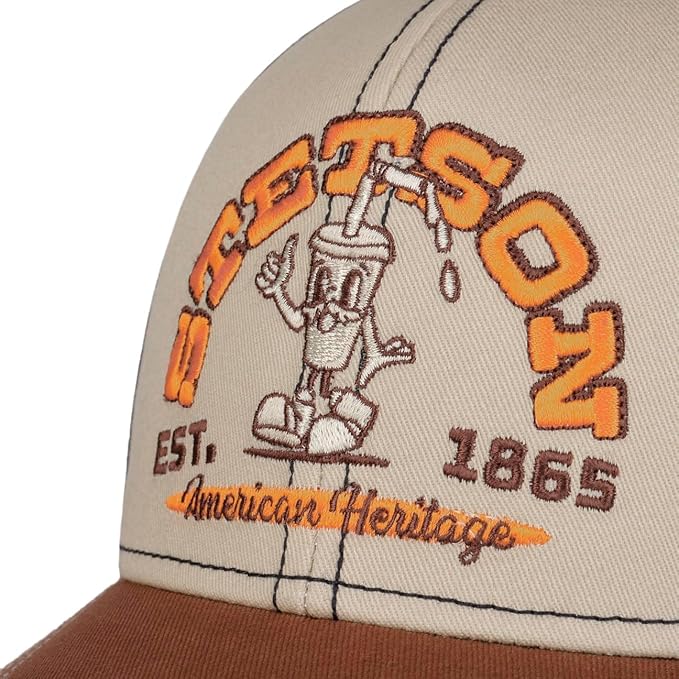 Stetson Walking Drink Baseball Trucker Cap Adjustable Snapback