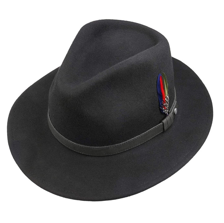 Stetson Yutan Wool Traveller Hat Black