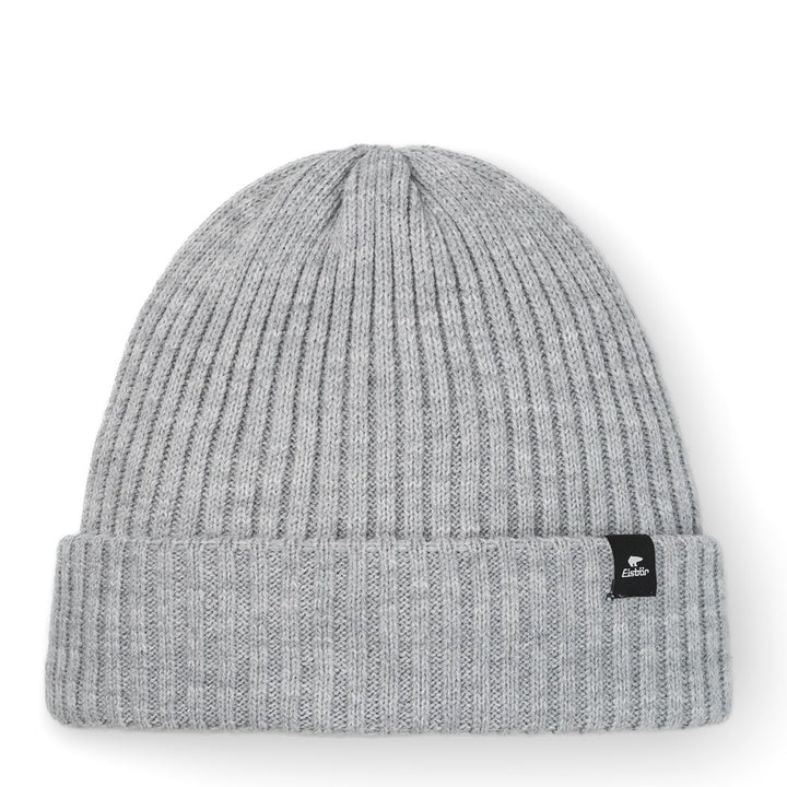 Eisbar RIPP Ribbed Beanie Hat - Light Grey
