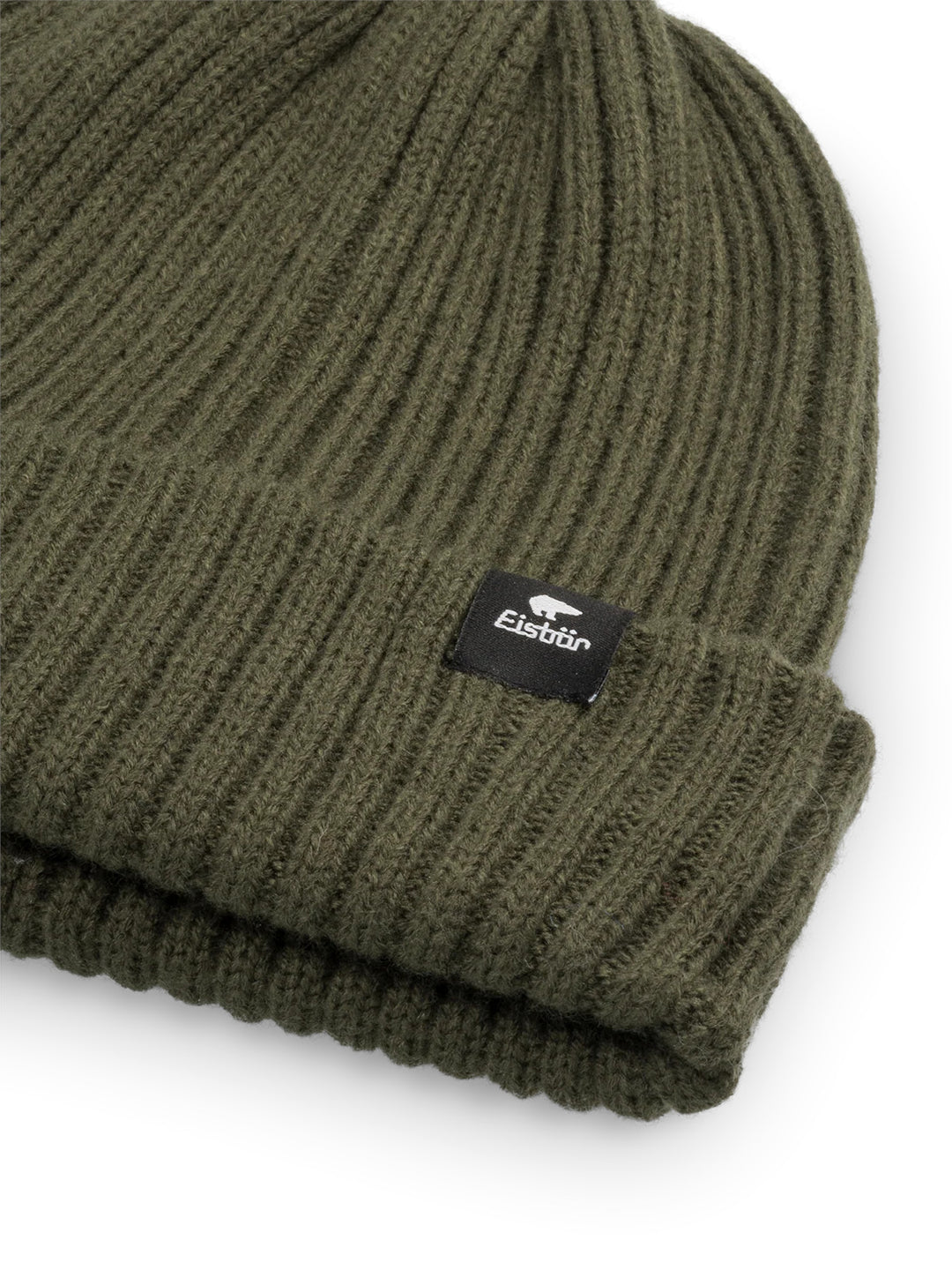 Eisbar RIPP Ribbed Beanie Hat - Outdoor Green