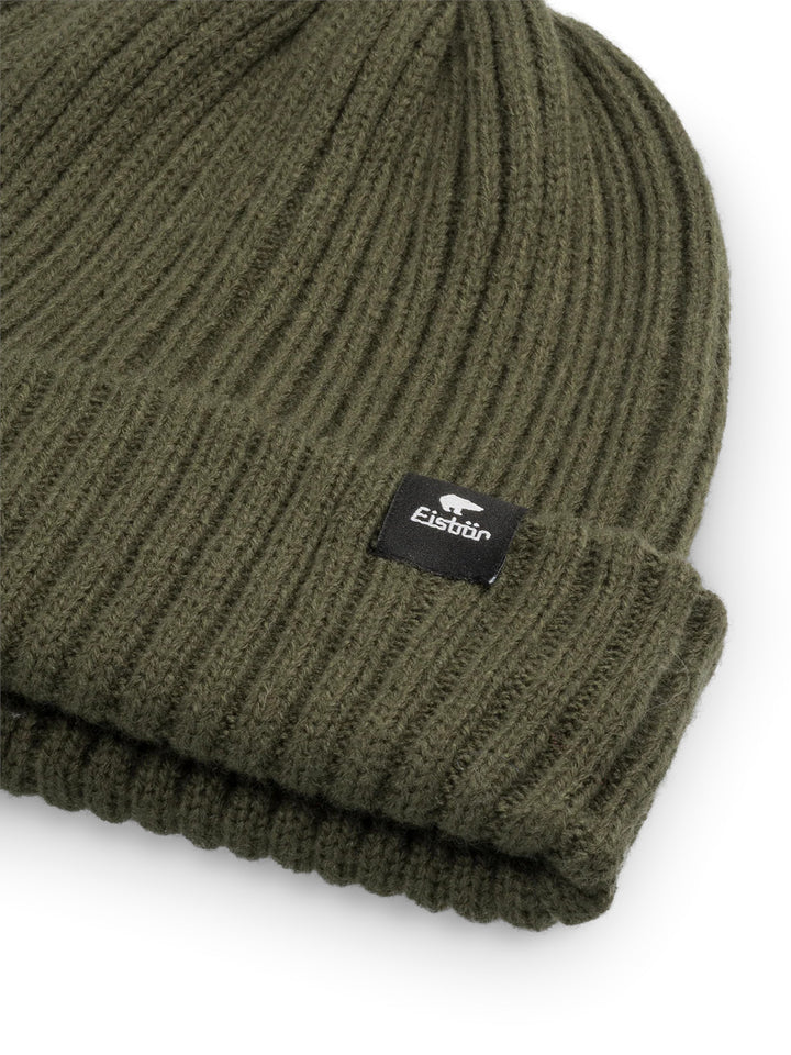Eisbar RIPP Ribbed Beanie Hat - Outdoor Green