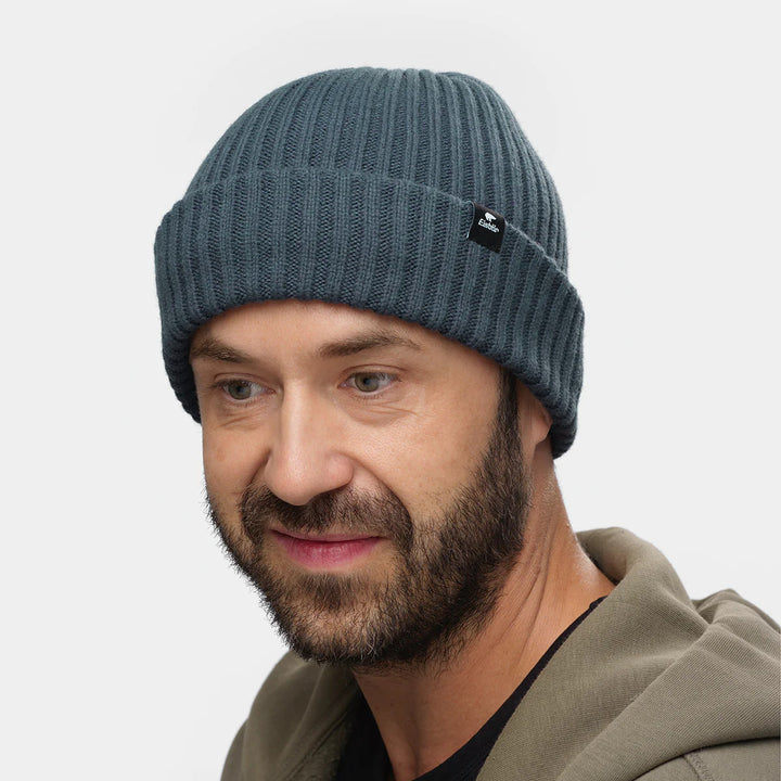 Eisbar RIPP Ribbed Beanie Hat - Midnight