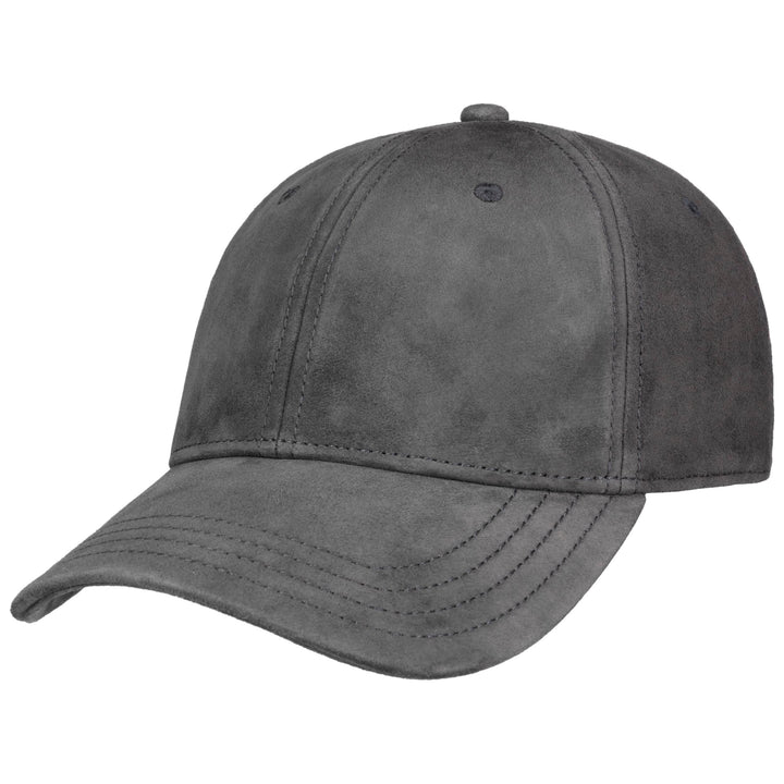 Stetson Goat Suede Baseball Cap in Grey